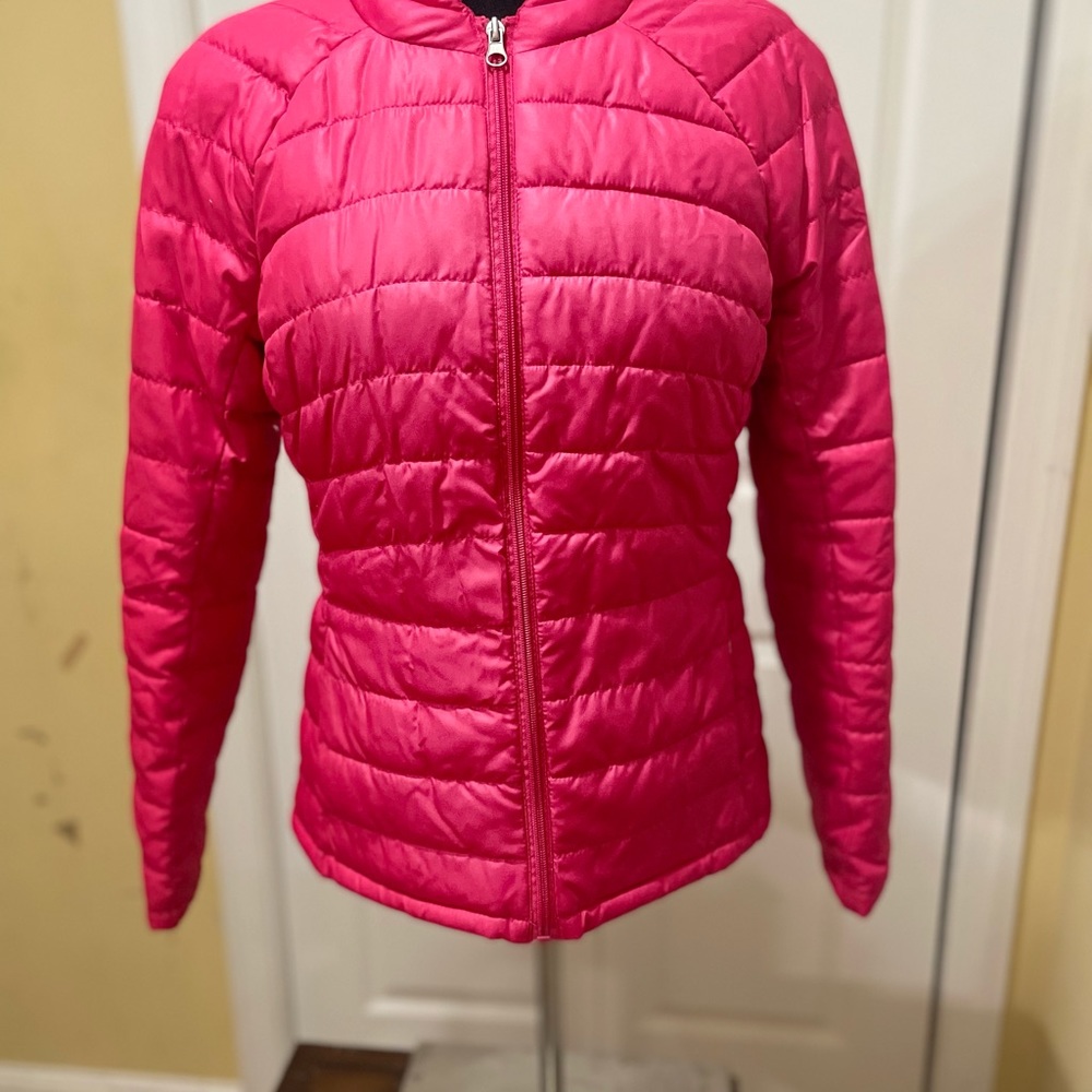 Faded Glory hot pink, lightweight, puffer, jacket size 6